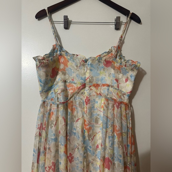NWT LIKELY RAFFY FLORAL DRESS Ivory / Grey Mult Womens Size 10 - Picture 7 of 11